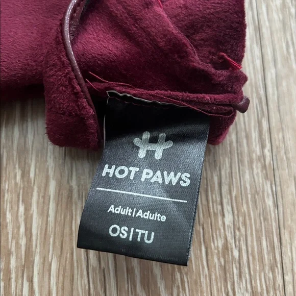 Hot Paws burgundy/ maroon gloves - Picture 4 of 5